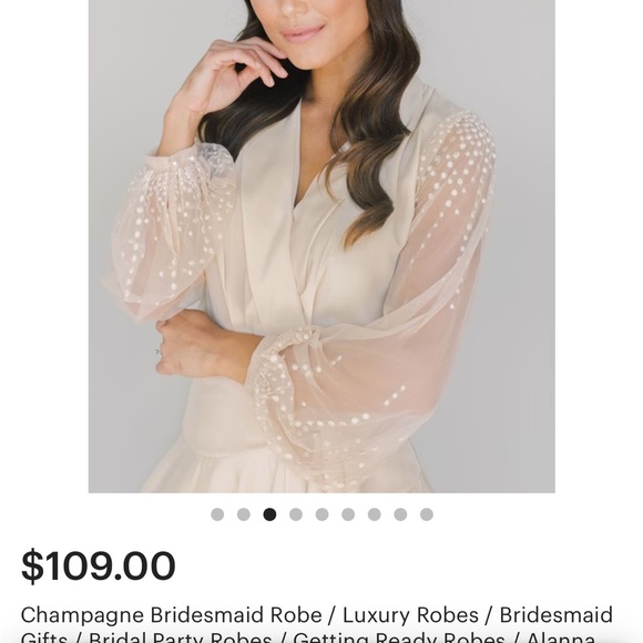 Alanna bridal robe - Picture 2 of 7